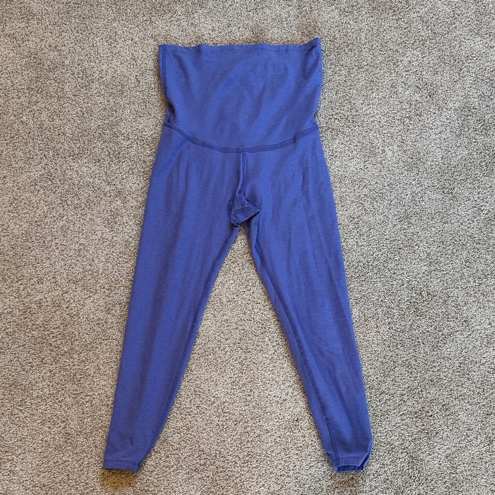 Periwinkle beyond the bump spacedye High-Waisted Leggings